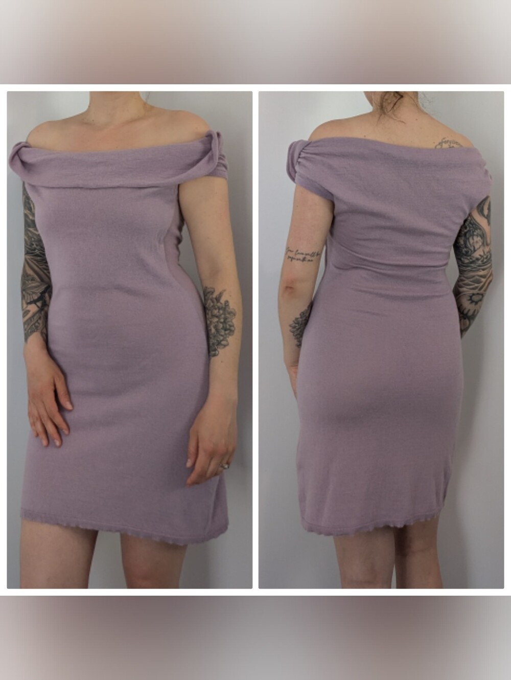McQ Alexander Mcqueen Off The Shoulder Mini Dress Size M